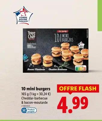 Toque du Chef 10 mini burgers