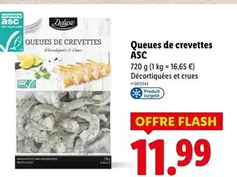 DELUXE Queues de crevettes asc