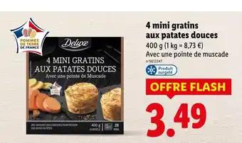 Deluxe 4 mini gratins aux patates douces