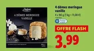 DELUXE 4 dômes meringue vanille