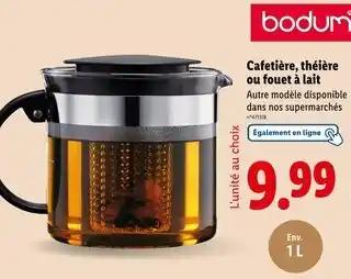BODUM Cafetière, théière ou fouet à lait