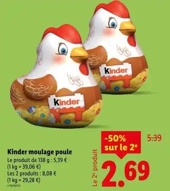 Kinder Kinder moulage poule