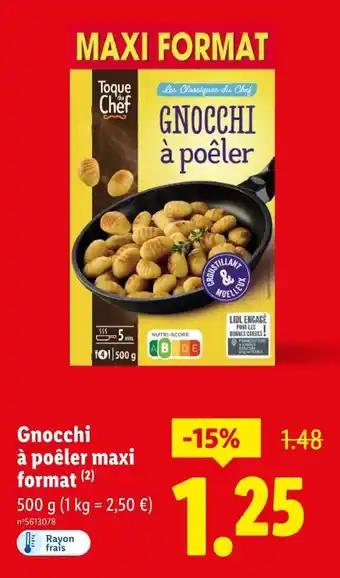 TOQUE DU CHEF Gnocchi à poêler maxi format