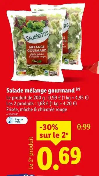 Saladinettes Salade mélange gourmand