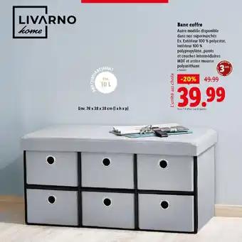 LIVARNO home Banc coffre 76 x 38 x 38 cm