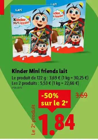 Kinder mini friends lait 122 g