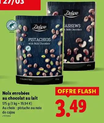 Noix enrobées au chocolat au lait 175 g