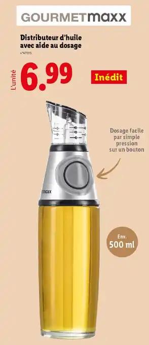 GOURMETMaxx Distributeur d'huile avec aide au dosage 500 ml