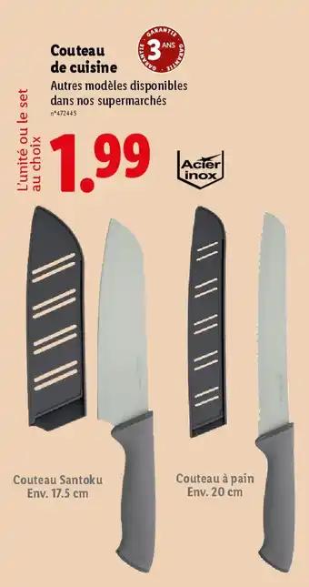 Couteau de cuisine 17.5 cm / 20 cm