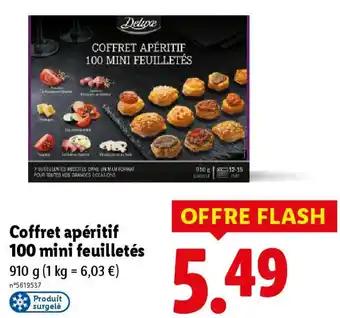 Coffret apéritif 100 mini feuilletés 910 g
