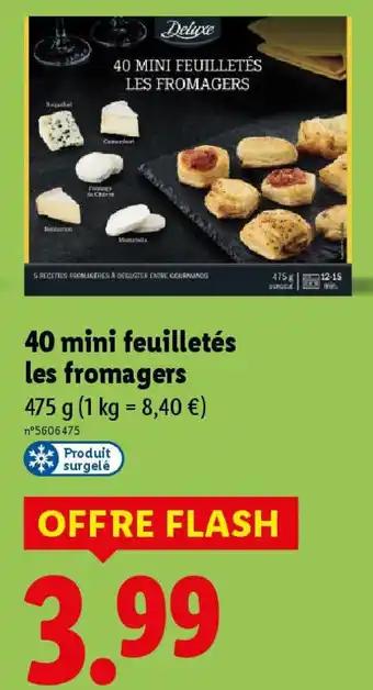 40 mini feuilletés Les fromagers 475 g