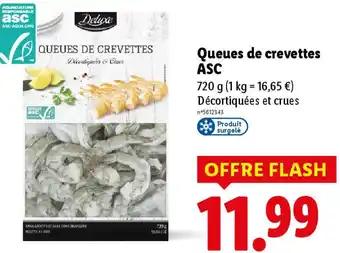 Queues de crevettes ASC 720 g