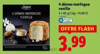 4 dômes meringue vanille 90 g