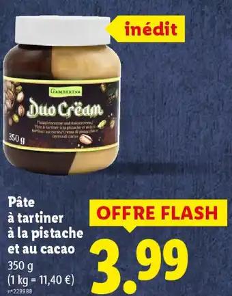 Pâte à tartiner à la pistache et au cacao 350 g