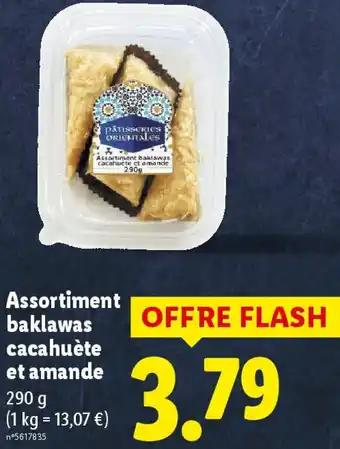 Assortiment baklawas cacahuète et amande 290 g