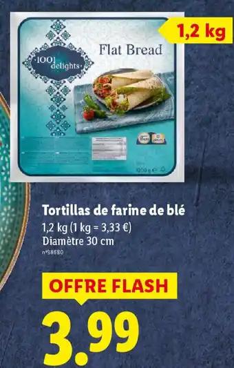 Tortillas de farine de blé 1.2 kg