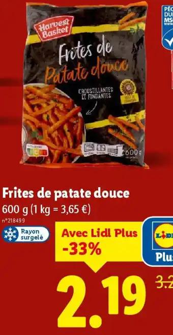 Frites de patate douce 600 g