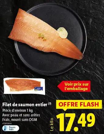 Filet de saumon entier 1 kg