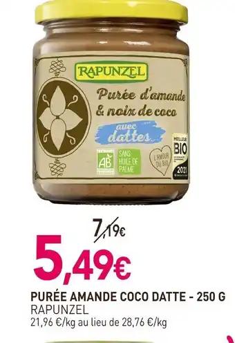 RAPUNZEL Purée amande coco datte 250 g