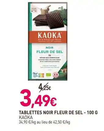 KAOKA Tablettes noir fleur de sel 100 g