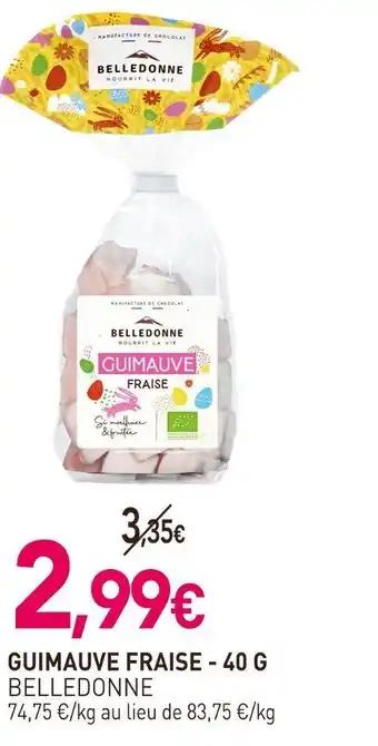 BELLEDONNE Guimauve fraise 40 g