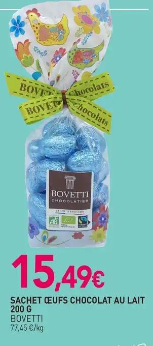 BOVETTI Sachet œufs chocolat au lait 200 g