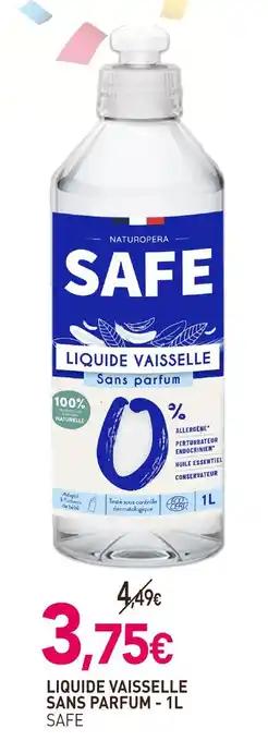 SAFE Liquide vaisselle sans parfum - 1L