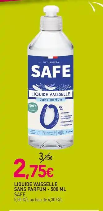 SAFE Liquide vaisselle sans parfum - 500 ml