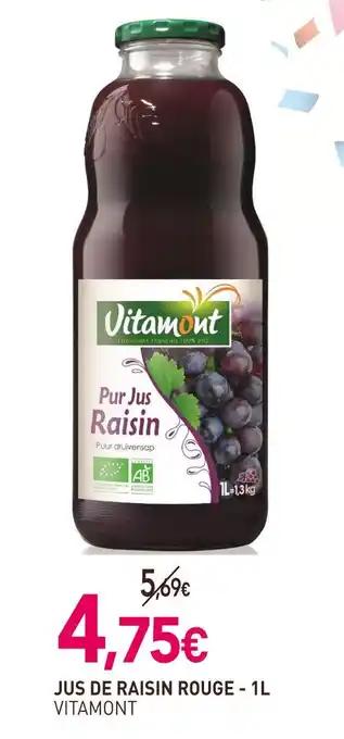 VITAMONT Jus de raisin rouge