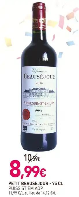 Château Beauséjour Puiss st em AOP