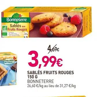 BONNETERRE Sablés fruits rouges 150 g
