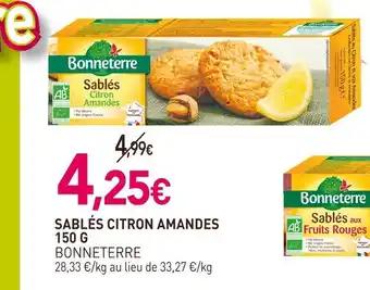 BONNETERRE Sablés citron amandes 150 g