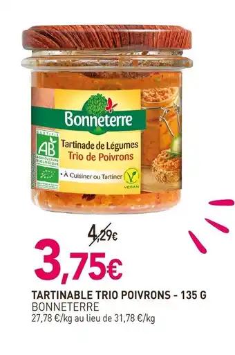 BONNETERRE Tartinable trio poivrons 135 g