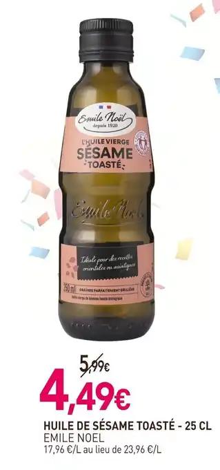 Promotion Exclusives de 1
Huile de sésame : Découvrez l'Offre incontournable