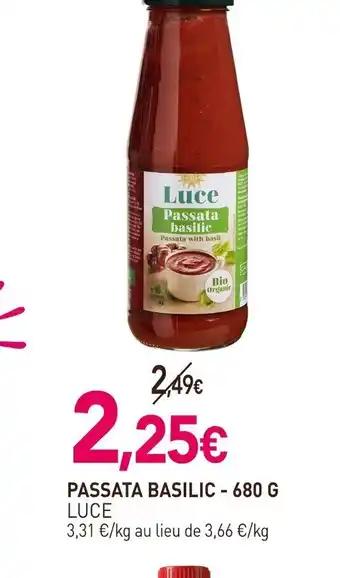 LUCE Passata basilic 680 g