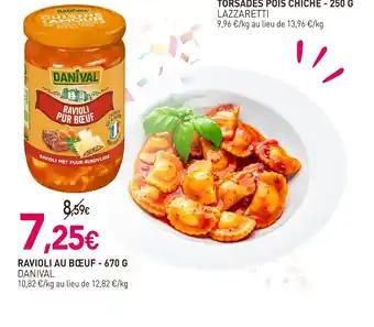 DANIVAL Ravioli au bœuf 670 g