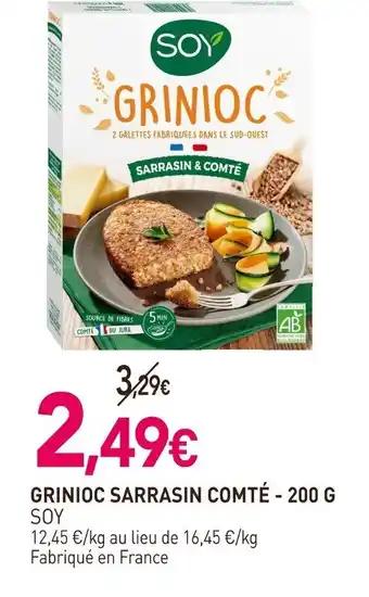 SOY Grinioc sarrasin comté 200 g