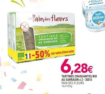PAIN DES FLEURS Tartines craquantes bio au sarrasin 300 g