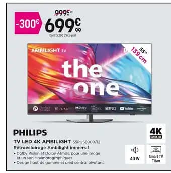 PHILIPS Tv led 4k ambilight