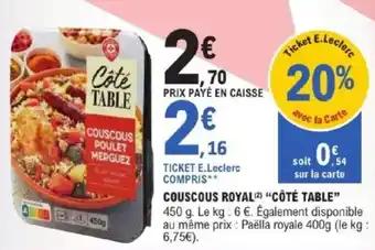 Couscous royal côté table 450 g
