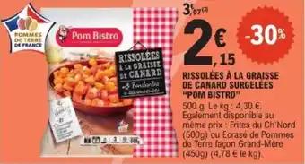 Promotion Exclusives de 1
Pom bistro : Découvrez l'Offre incontournable