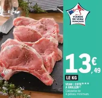 Veau: cote a griller