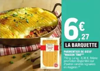 Parmentier de bœuf maison tino 750 g