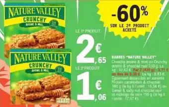 Barres nature valley 210 g