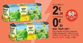 Promotion Exclusives de 1
Géant Vert : Découvrez l'Offre incontournable
