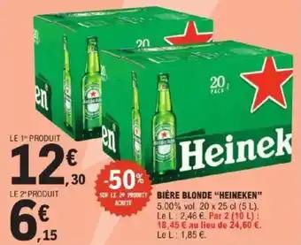 Bière blonde heineken 25 cl