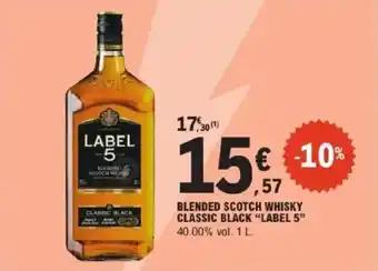Blended scotch whisky classic black label 5 1 l