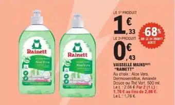 Vaisselle mains rainett 500 ml