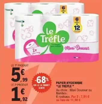 Papier hygienique le trèfle
