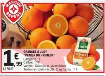 Oranges à jus "panier du primeur" 2 kg
